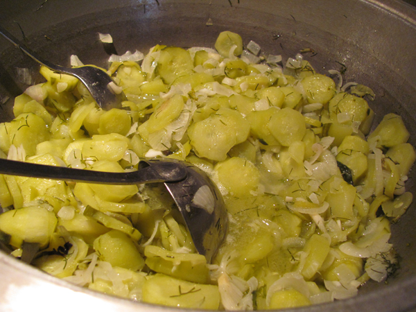 Cucumber salad for the winter