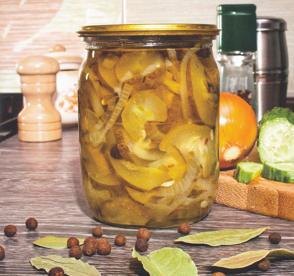 Cucumber salad for the winter