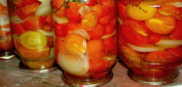 Tomato salad for the winter