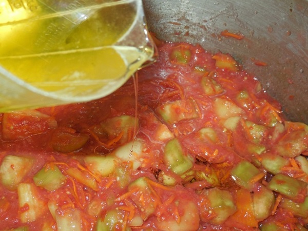 Tomato salad for the winter