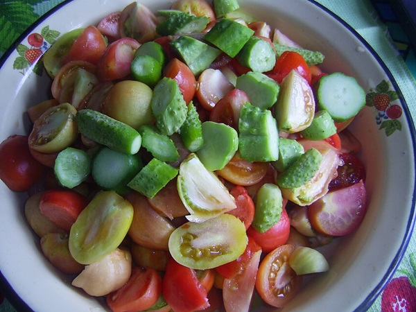 Tomato salad for the winter