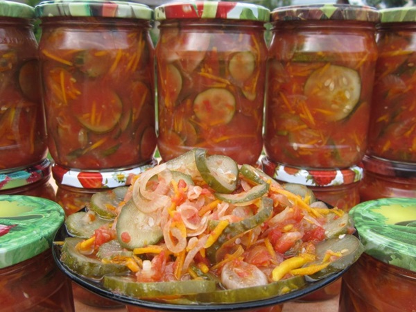 Tomato salad for the winter