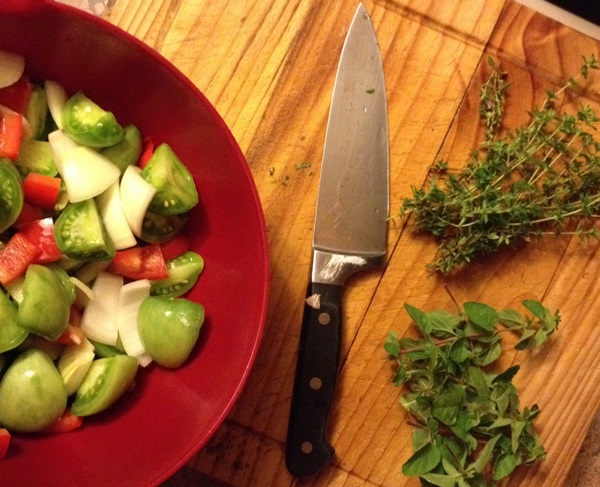 Tomato salad for the winter