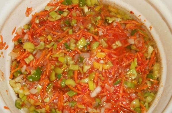 Tomato salad for the winter