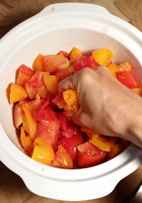 Tomato salad for the winter