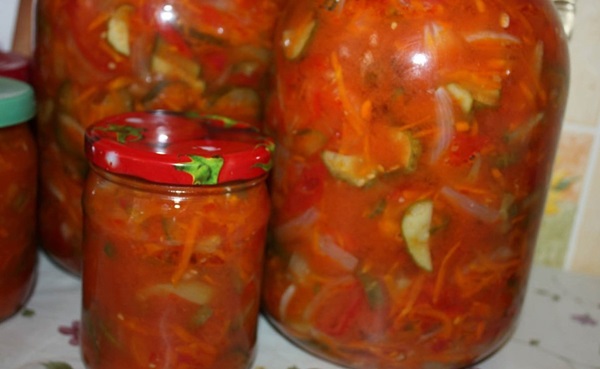 Tomato salad for the winter