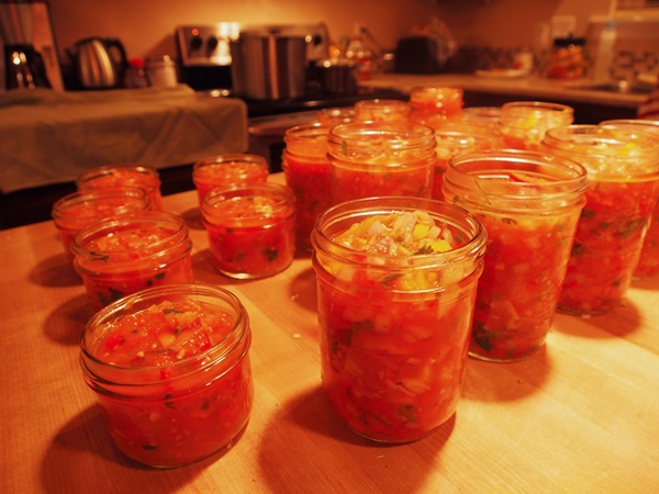 Tomato salad for the winter