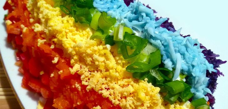 Salad Rainbow Recipe