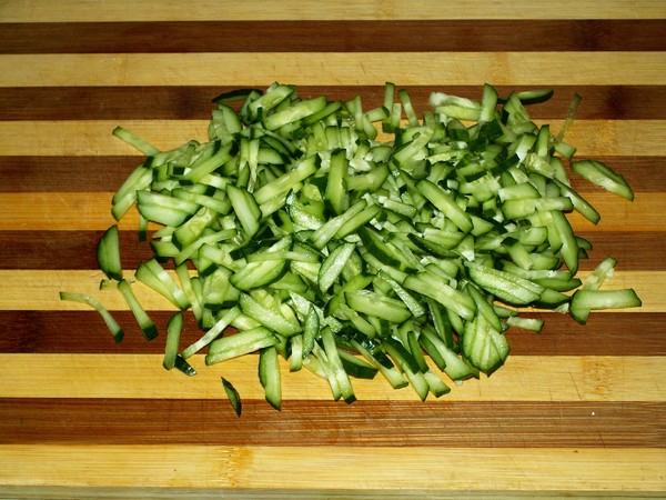 Salad of chicken stomachs