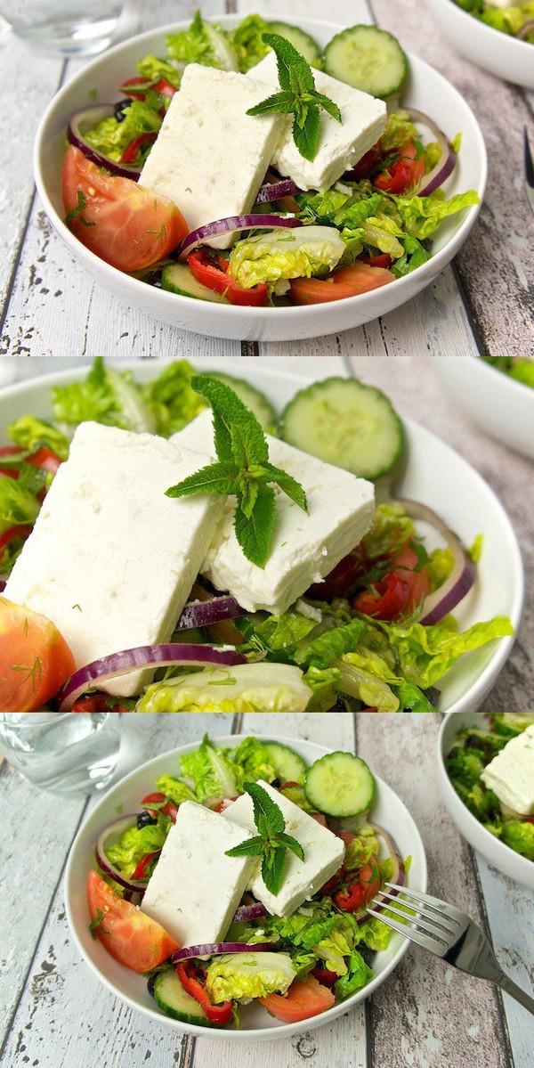 Salads with brynza: top of the best recipes