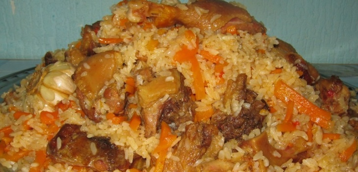 pilaf on a plate