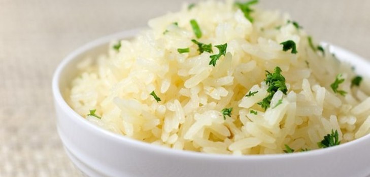 rice in a plate