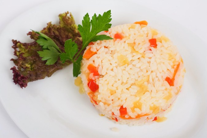 rice with sauce