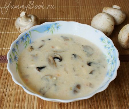 Mushroom soup is an excellent dish for a casual table