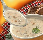 Mushroom soup with mushrooms