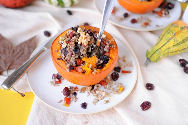 Pumpkin in the oven