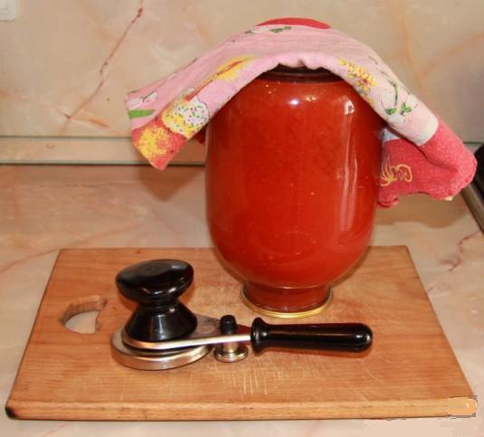 Tomato juice for the winter