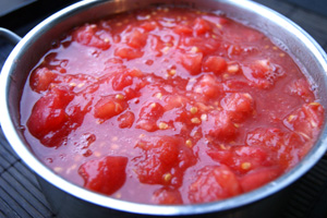 Tomato juice for the winter