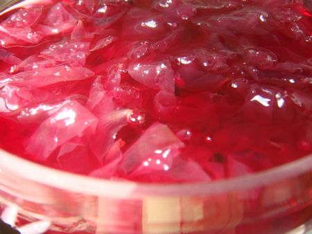 Jam from the petals of roses