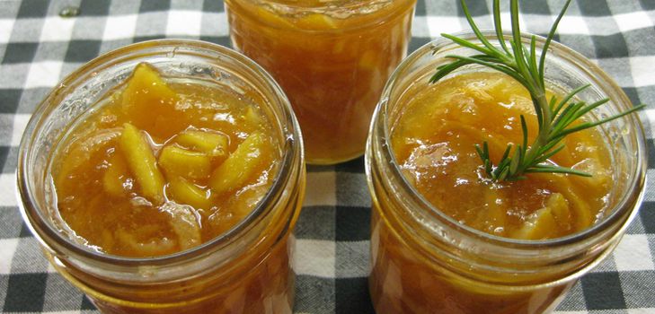 The recipe for lemon jam