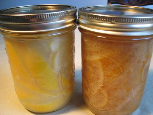Lemon jam with ginger