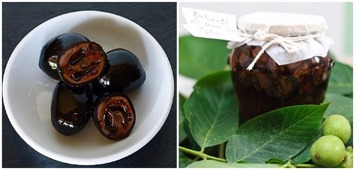 Jam from walnuts