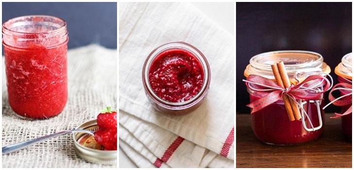 Jam-five-minute out of strawberries for the winter, recipes with photos