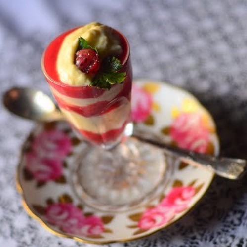 Vegetarian desserts on the festive table
