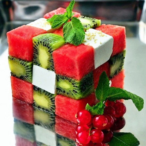 Vegetarian desserts on the festive table