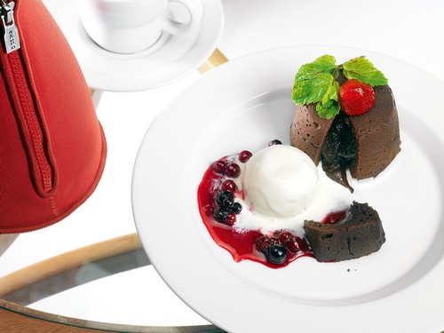 Vegetarian desserts on the festive table