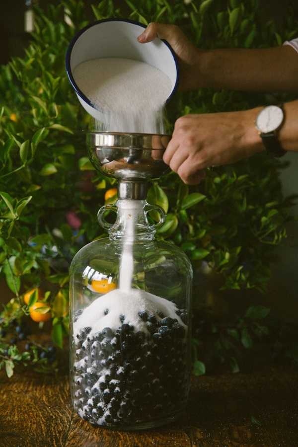 Homemade wine from chokeberry
