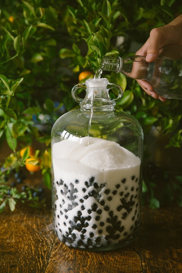 Homemade wine from chokeberry