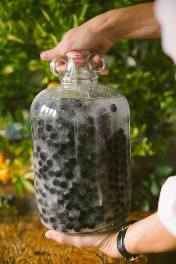 Homemade wine from chokeberry