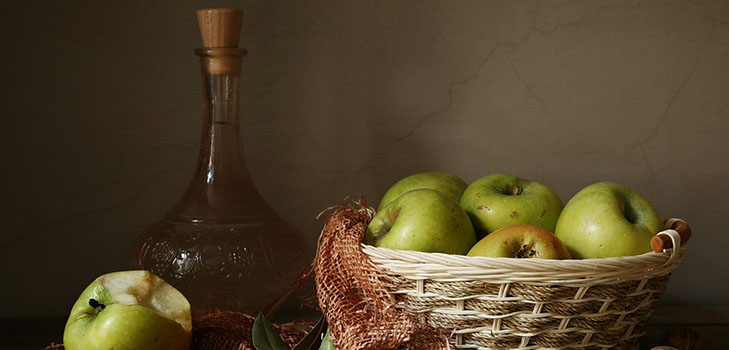 Homemade wine from apples