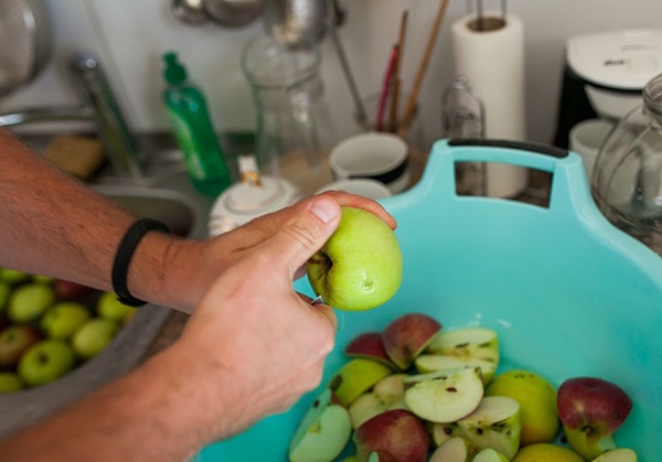 Homemade wine from apples