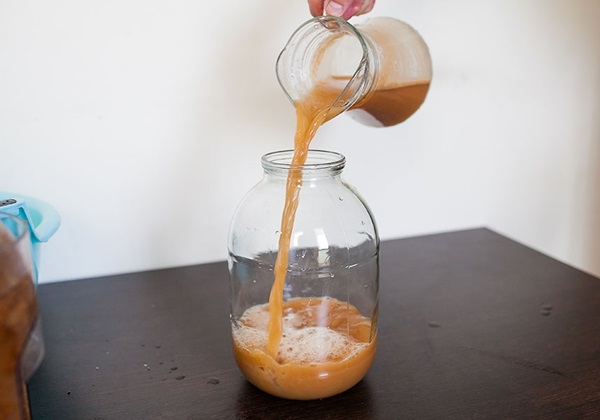 Homemade wine from apples