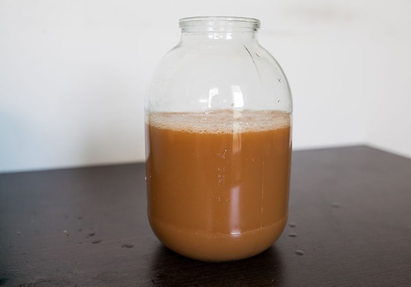 Homemade wine from apples