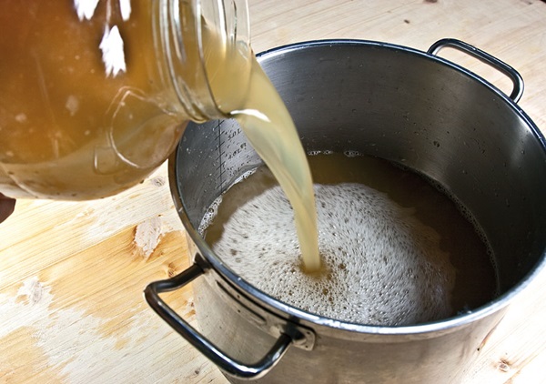 Homemade wine from apples
