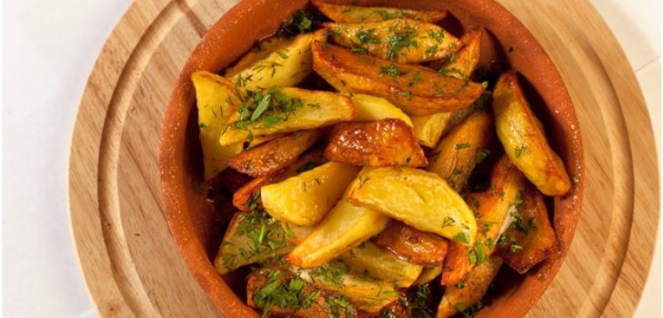 potatoes in a pot