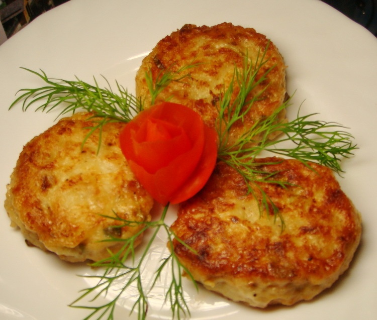 Delicious fish cutlets