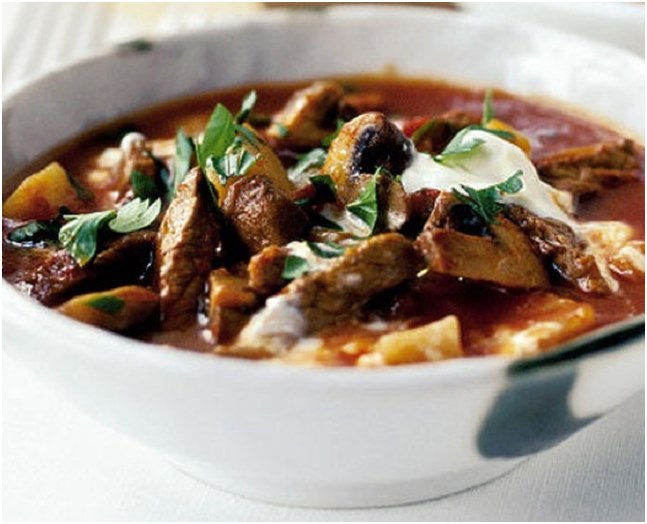 Delicious beef goulash