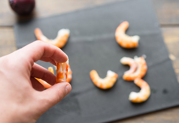 Delicious recipe for pasta with shrimps