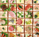 Appetizers for a buffet table