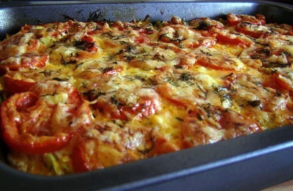 Casserole from courgettes