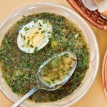 Green borsch with sorrel