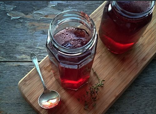 Jelly from raspberry jam