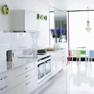 Color in the interior of the kitchen Color in the interior of the kitchen