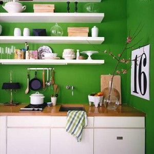 Color in the interior of the kitchen Color in the interior of the kitchen