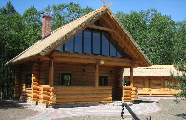 Foundations for house made of lumber