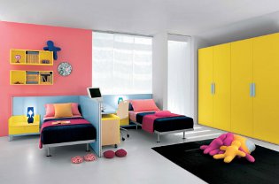 Children's interior for two children